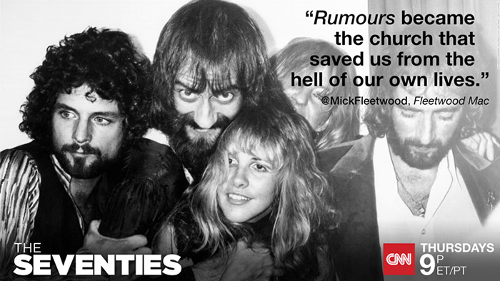 Mick Fleetwood on CNN’s “The Seventies” finale tonight 8/13
